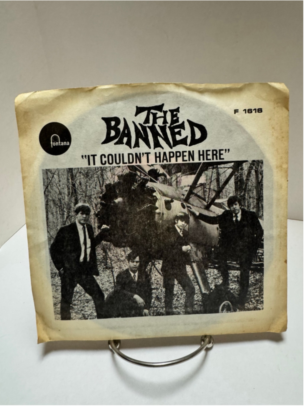 record 45 The Banned garage Psych on Fontana promo Couldn't Happen here